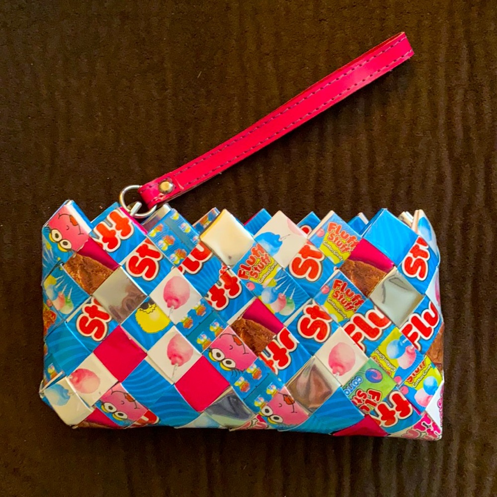 Olin Candy wrapper wristlet
